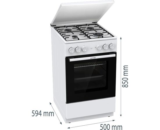 Плита Gorenje GK5A22WH, изображение 11 Плита Gorenje GK5A22WH, изображение 11