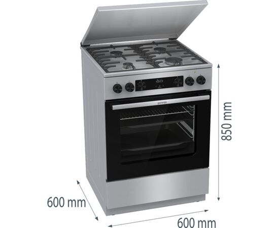 Плита Gorenje GKS6C71XF, зображення 3 Плита Gorenje GKS6C71XF, зображення 3