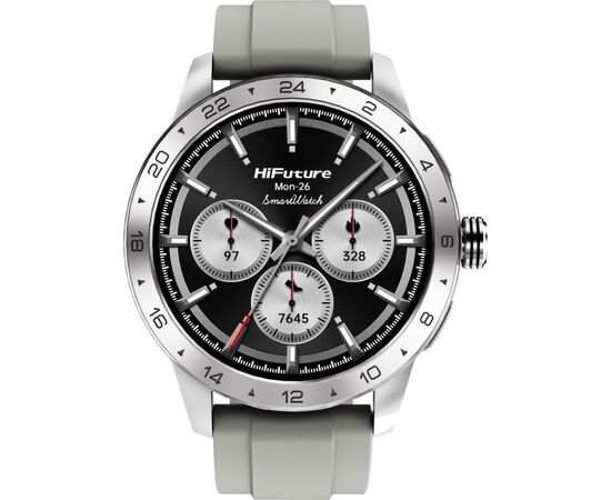 Смарт-часы HiFuture flex 2 silver (flex2.silver), изображение 2 Смарт-часы HiFuture flex 2 silver (flex2.silver), изображение 2