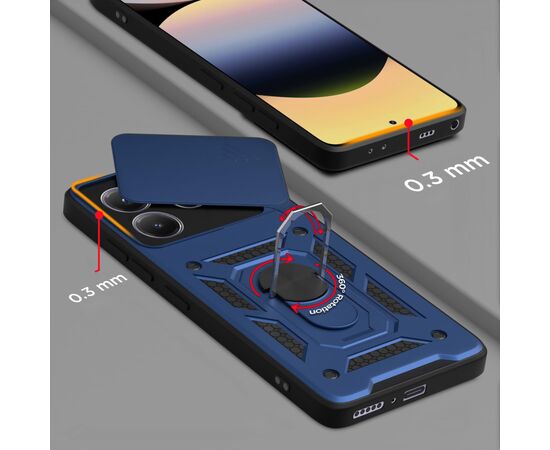 Чохол до мобільного телефона BeCover Military Xiaomi Redmi Note 14 5G Blue (713093), зображення 5