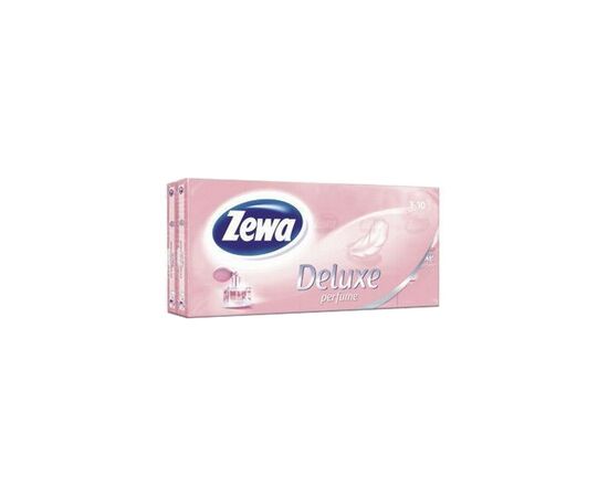 Серветки косметичні Zewa Deluxe perfume 3 шари 10 шт х 10 пачок (7322540061475)