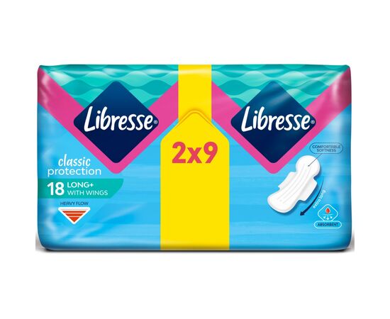 Гигиенические прокладки Libresse Classic Ultra Clip Super Duo Soft 18 шт (7322540063608), изображение 2 Гигиенические прокладки Libresse Classic Ultra Clip Super Duo Soft 18 шт (7322540063608), изображение 2