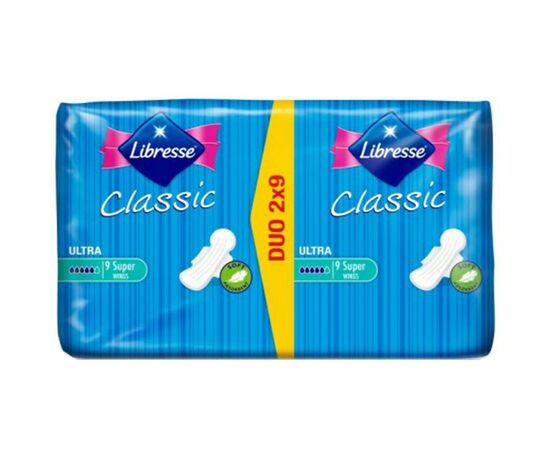 Гигиенические прокладки Libresse Classic Ultra Clip Super Duo Soft 18 шт (7322540063608)
