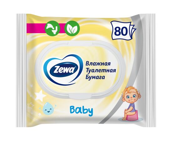 Туалетная бумага Zewa Baby 80 шт. (7322541394275)