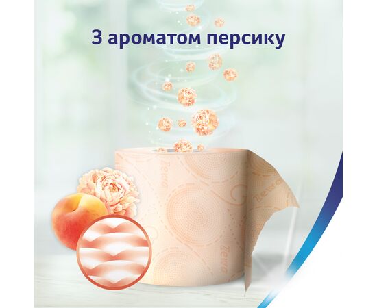 Туалетная бумага Zewa Deluxe Персик 3 слоя 16 рулонов (7322540201192), изображение 6 Туалетная бумага Zewa Deluxe Персик 3 слоя 16 рулонов (7322540201192), изображение 6
