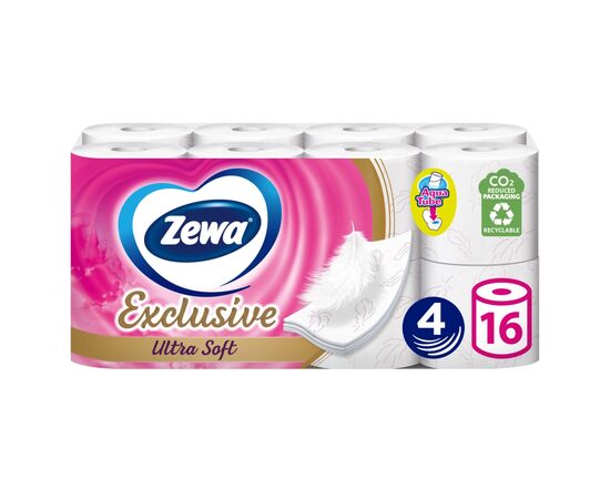 Туалетная бумага Zewa Exclusive Ultra Soft 4 слоя 16 рулонов (7322541188812), изображение 2 Туалетная бумага Zewa Exclusive Ultra Soft 4 слоя 16 рулонов (7322541188812), изображение 2