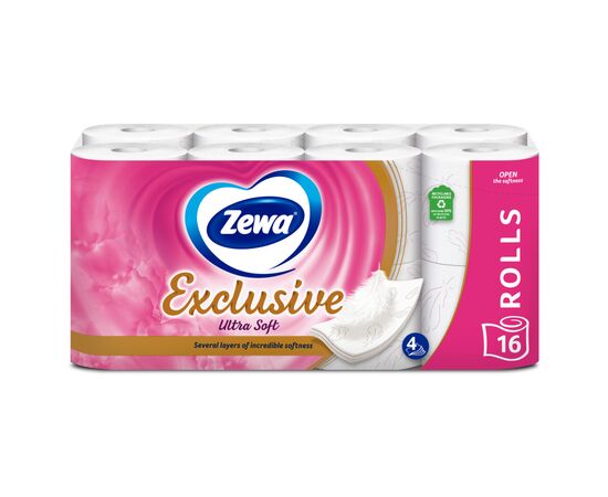 Туалетний папір Zewa Exclusive Ultra Soft 4 шари 16 рулонів (7322541188812)
