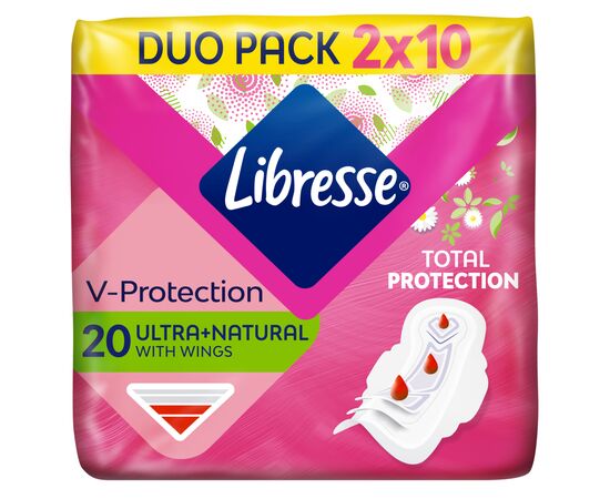 Гигиенические прокладки Libresse Ultra Normal Aloe Vera & Camomile 20 шт. (7322540344011)