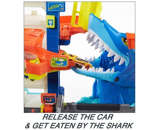 Автотрек Hot Wheels Бегство от лютой акулы (HDP06), изображение 7 Автотрек Hot Wheels Бегство от лютой акулы (HDP06), изображение 7