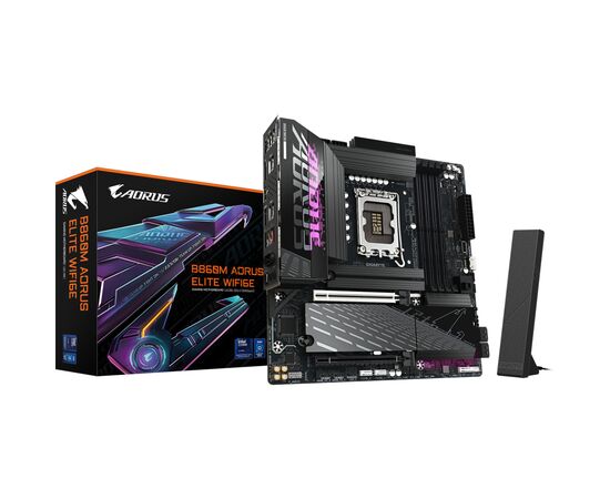 Материнская плата GIGABYTE B860M A ELITE WIFI6E (B860M AORUS ELITE WIFI6E), изображение 6 Материнская плата GIGABYTE B860M A ELITE WIFI6E (B860M AORUS ELITE WIFI6E), изображение 6