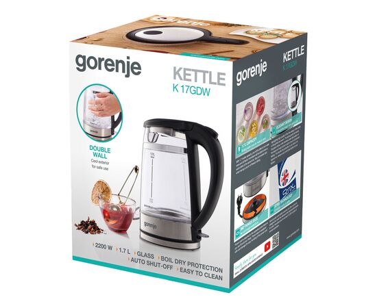 Электрочайник Gorenje K17GDW, изображение 11 Электрочайник Gorenje K17GDW, изображение 11
