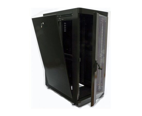 Шкаф напольный CMS 28U 19" 610x1055mm усиленная (UA-MGSE28610MB), изображение 2 Шкаф напольный CMS 28U 19" 610x1055mm усиленная (UA-MGSE28610MB), изображение 2