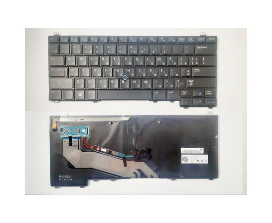 Клавиатура ноутбука Dell Latitude E5440 черная с подстветкой ТП UA (A43924)