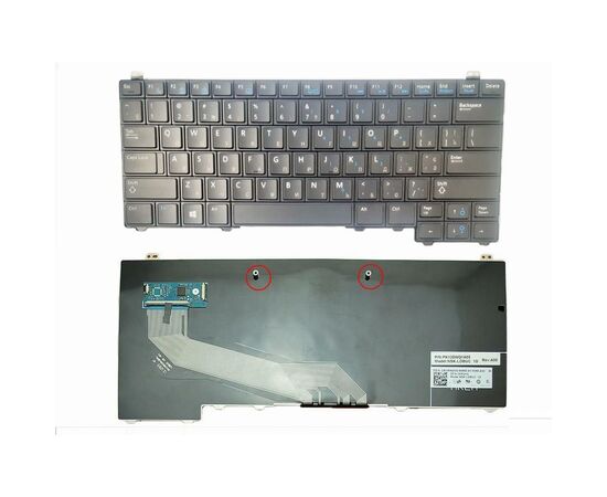 Клавиатура ноутбука Dell Latitude E5440 черная c ТП UA (A43825)
