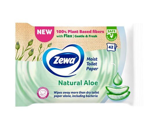 Туалетная бумага Zewa Aloe Vera 42 шт (7322540898934), изображение 2 Туалетная бумага Zewa Aloe Vera 42 шт (7322540898934), изображение 2