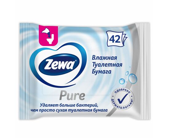 Туалетная бумага Zewa Pure без аромата 42 шт. (7322540796582)