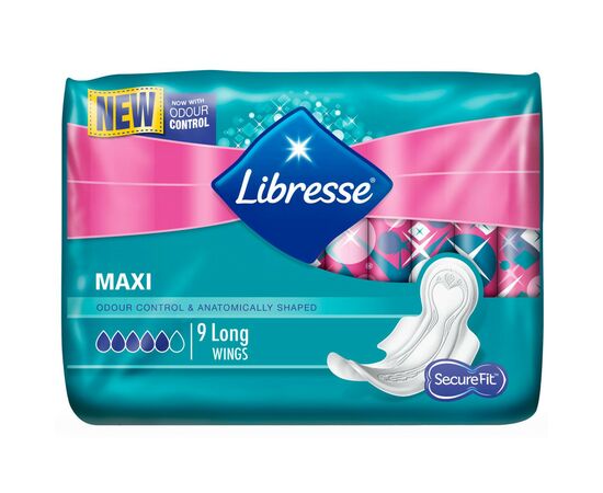 Гигиенические прокладки Libresse Maxi Long Soft 9 шт (7322540591927)