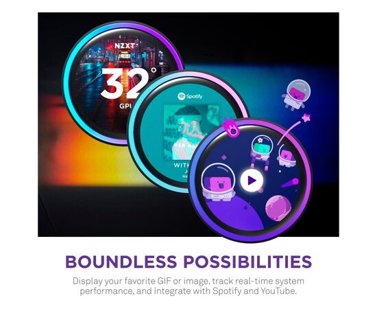 Система жидкостного охлаждения NZXT Kraken Elite RGB 360mm AIO (RL-KR36E-W2), изображение 10 Система жидкостного охлаждения NZXT Kraken Elite RGB 360mm AIO (RL-KR36E-W2), изображение 10