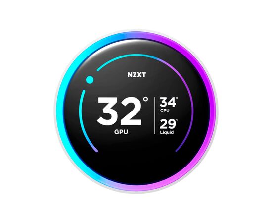 Система жидкостного охлаждения NZXT Kraken Elite RGB 360mm AIO (RL-KR36E-W2), изображение 3 Система жидкостного охлаждения NZXT Kraken Elite RGB 360mm AIO (RL-KR36E-W2), изображение 3