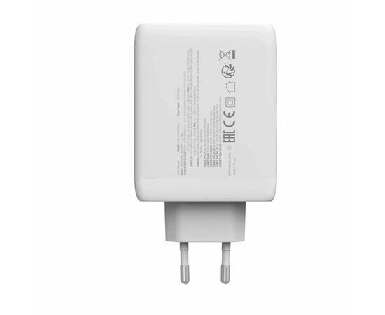 Зарядное устройство Canyon CU100ACC GaN 100W 3xPD 1xQC EU White (CNS-CUW100ACC), изображение 5 Зарядное устройство Canyon CU100ACC GaN 100W 3xPD 1xQC EU White (CNS-CUW100ACC), изображение 5