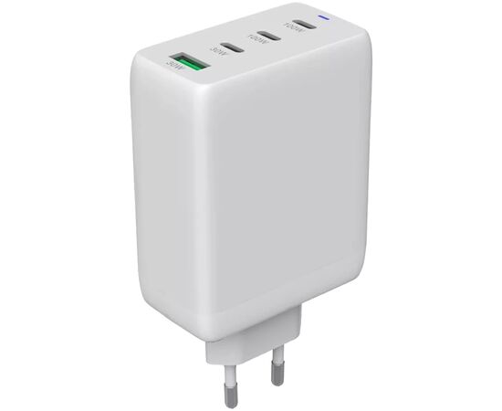 Зарядний пристрій Canyon CU100ACC GaN 100W 3xPD 1xQC EU White (CNS-CUW100ACC)