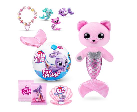 Интерактивная игрушка Pets & Robo Alive серии Furmaids - Котенок Пурл (9555A), изображение 3 Интерактивная игрушка Pets & Robo Alive серии Furmaids - Котенок Пурл (9555A), изображение 3