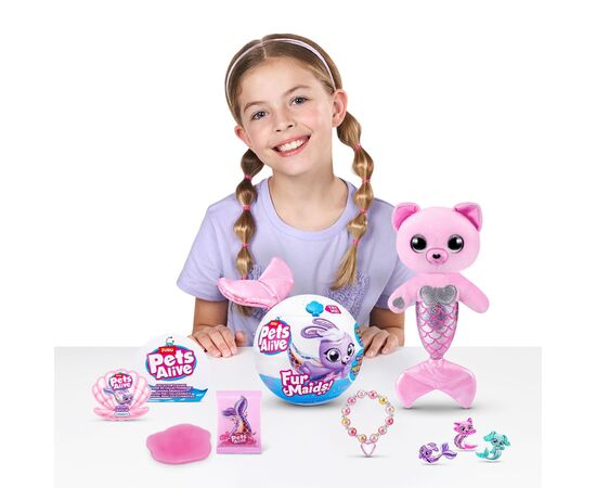 Интерактивная игрушка Pets & Robo Alive серии Furmaids - Котенок Пурл (9555A), изображение 9 Интерактивная игрушка Pets & Robo Alive серии Furmaids - Котенок Пурл (9555A), изображение 9