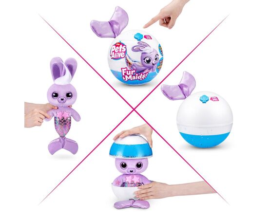 Интерактивная игрушка Pets & Robo Alive серии Furmaids - Кролик Старлет (9555B), изображение 2 Интерактивная игрушка Pets & Robo Alive серии Furmaids - Кролик Старлет (9555B), изображение 2