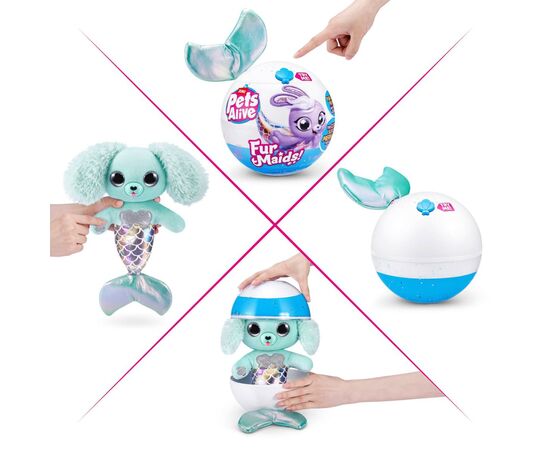Интерактивная игрушка Pets & Robo Alive серии Furmaids - Щенок Даззи (9555D), изображение 2 Интерактивная игрушка Pets & Robo Alive серии Furmaids - Щенок Даззи (9555D), изображение 2
