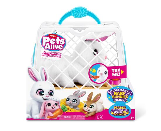 Интерактивная игрушка Pets & Robo Alive Мама крольчиха с сюрпризом (9554), изображение 7