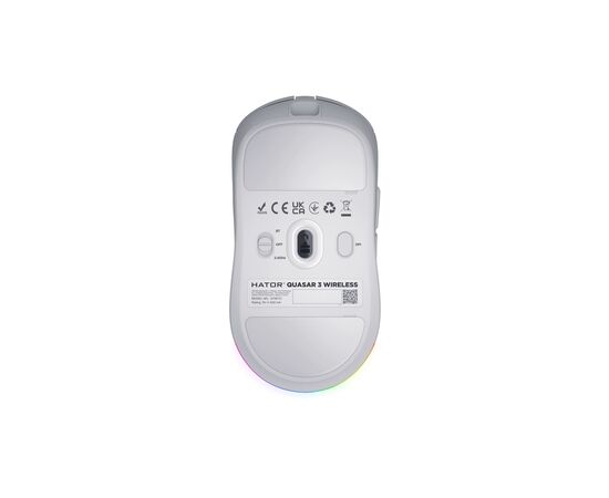 Мишка Hator Quasar 3 Wireless White (HTM731), зображення 6 Мишка Hator Quasar 3 Wireless White (HTM731), зображення 6