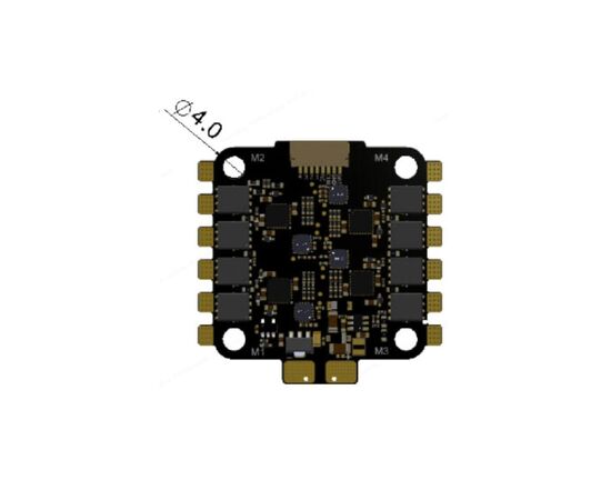 Полетный стек Hobbyporter F405 + 55A ESC (F405BLS55A), изображение 4 Полетный стек Hobbyporter F405 + 55A ESC (F405BLS55A), изображение 4