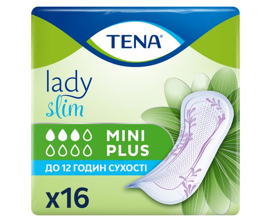 Урологические прокладки Tena Lady Slim Mini Plus 16 шт. (7322540852868)
