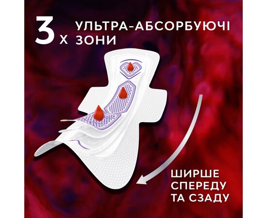 Гигиенические прокладки Libresse Ultra Night extra wing 8 шт (7322540918281), изображение 5 Гигиенические прокладки Libresse Ultra Night extra wing 8 шт (7322540918281), изображение 5