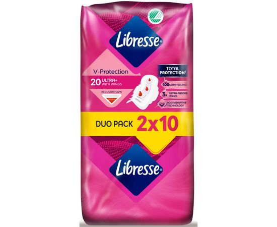 Гигиенические прокладки Libresse Ultra Normal Soft 20 шт (7310791245607), изображение 3 Гигиенические прокладки Libresse Ultra Normal Soft 20 шт (7310791245607), изображение 3