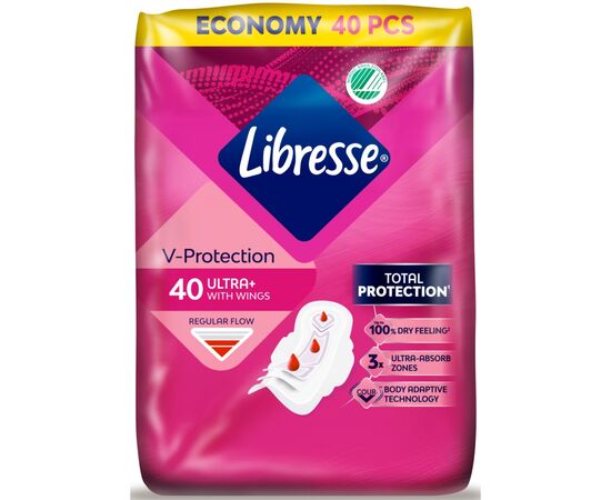 Гигиенические прокладки Libresse Ultra Normal Soft 40 шт (7322540235876), изображение 2 Гигиенические прокладки Libresse Ultra Normal Soft 40 шт (7322540235876), изображение 2