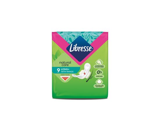 Гігієнічні прокладки Libresse Natural Care Ultra Clip Super 9 шт (7322540523744), зображення 2
