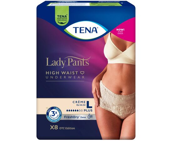 Подгузники для взрослых Tena Lady Pants Plus для женщин Large 8 шт (7322540920796), изображение 2 Подгузники для взрослых Tena Lady Pants Plus для женщин Large 8 шт (7322540920796), изображение 2
