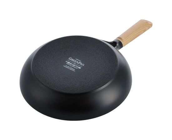 Сковорода GreenPan Eco Smartshape Вок 28 см 3,6 л світле дерево (CC006448-001), изображение 2 Сковорода GreenPan Eco Smartshape Вок 28 см 3,6 л світле дерево (CC006448-001), изображение 2