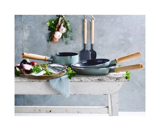 Сковорода GreenPan Mayflower Вок 28 см, 3,6 л з керамічним покриттям, блакитний (CC001683-001), изображение 4 Сковорода GreenPan Mayflower Вок 28 см, 3,6 л з керамічним покриттям, блакитний (CC001683-001), изображение 4