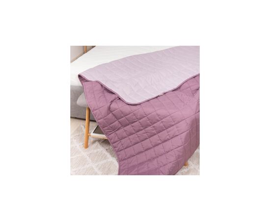 Покрывало Viluta стеганное двустороннее Дуэт Пудра роза 210х240 (duet_pudtroyanda_210x240), изображение 7