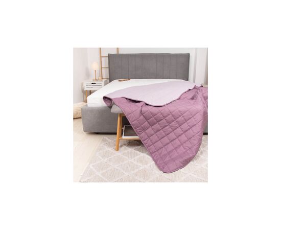 Покрывало Viluta стеганное двустороннее Дуэт Пудра роза 210х240 (duet_pudtroyanda_210x240), изображение 8