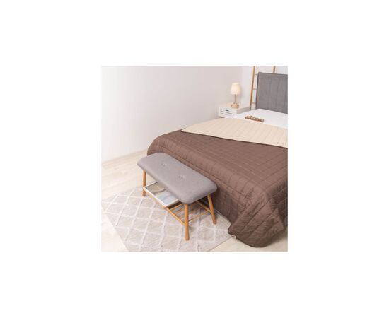 Покрывало Viluta стеганное двустороннее Дуэт Шоколадно-ванильный 210х220 (дует Шоколадно-Ванільний 210*220), изображение 2 Покрывало Viluta стеганное двустороннее Дуэт Шоколадно-ванильный 210х220 (дует Шоколадно-Ванільний 210*220), изображение 2