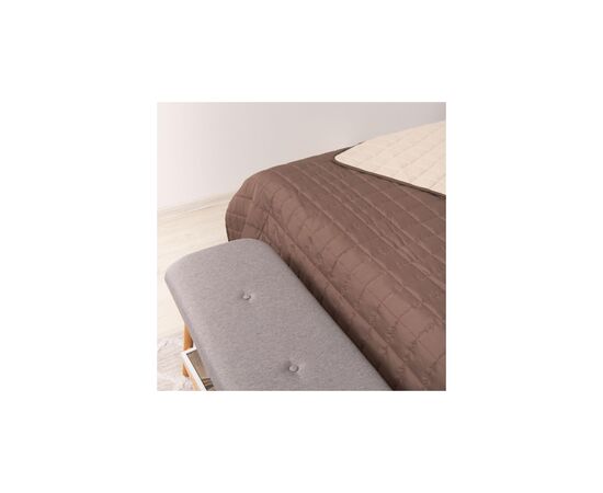 Покрывало Viluta стеганное двустороннее Дуэт Шоколадно-ванильный 210х220 (дует Шоколадно-Ванільний 210*220), изображение 3 Покрывало Viluta стеганное двустороннее Дуэт Шоколадно-ванильный 210х220 (дует Шоколадно-Ванільний 210*220), изображение 3