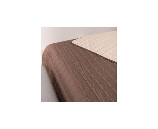 Покрывало Viluta стеганное двустороннее Дуэт Шоколадно-ванильный 210х220 (дует Шоколадно-Ванільний 210*220), изображение 4 Покрывало Viluta стеганное двустороннее Дуэт Шоколадно-ванильный 210х220 (дует Шоколадно-Ванільний 210*220), изображение 4