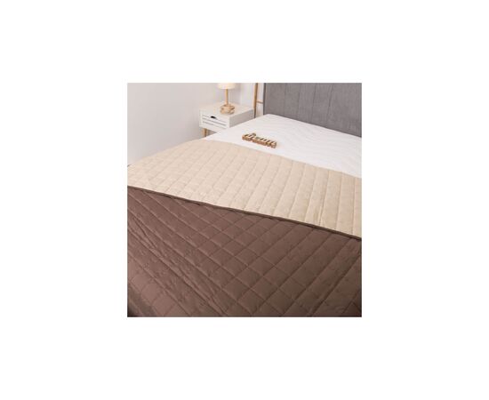 Покрывало Viluta стеганное двустороннее Дуэт Шоколадно-ванильный 210х220 (дует Шоколадно-Ванільний 210*220), изображение 5 Покрывало Viluta стеганное двустороннее Дуэт Шоколадно-ванильный 210х220 (дует Шоколадно-Ванільний 210*220), изображение 5