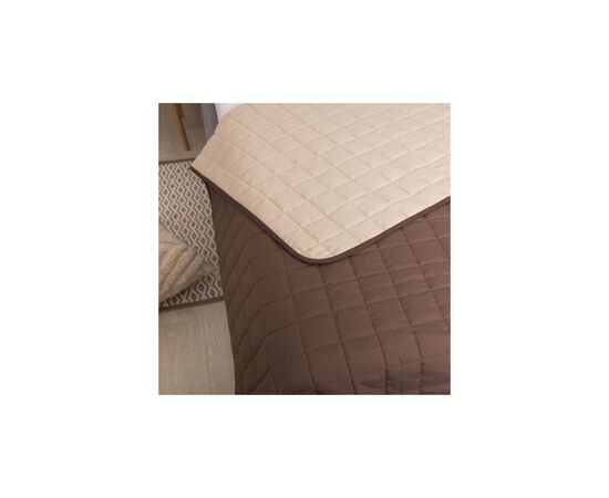 Покрывало Viluta стеганное двустороннее Дуэт Шоколадно-ванильный 210х220 (дует Шоколадно-Ванільний 210*220), изображение 8 Покрывало Viluta стеганное двустороннее Дуэт Шоколадно-ванильный 210х220 (дует Шоколадно-Ванільний 210*220), изображение 8