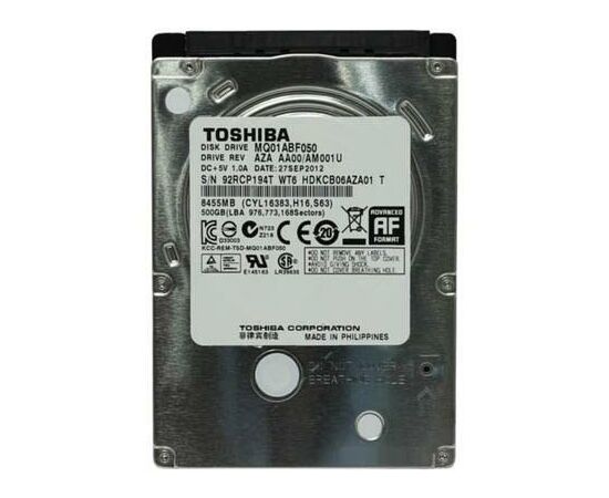 Жорсткий диск для ноутбука 2.5" 500GB Toshiba (MQ01ABF050)