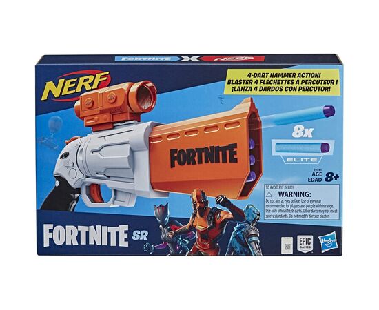 Игрушечное оружие Hasbro Nerf Fortnite SR Blaster (E9391), изображение 3 Игрушечное оружие Hasbro Nerf Fortnite SR Blaster (E9391), изображение 3
