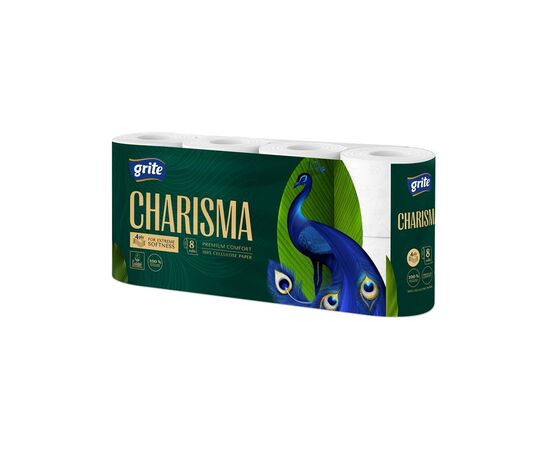 Туалетний папір Grite Charisma 4 шари 8 рулонів (4770023348828)